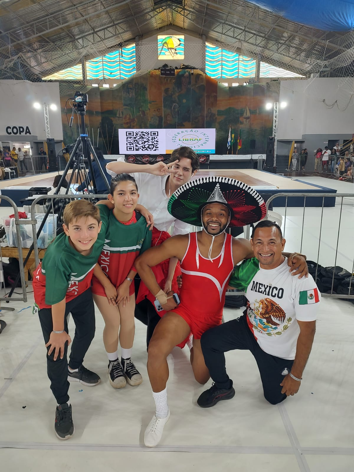 Convivencia deportiva de la delegación mexicana